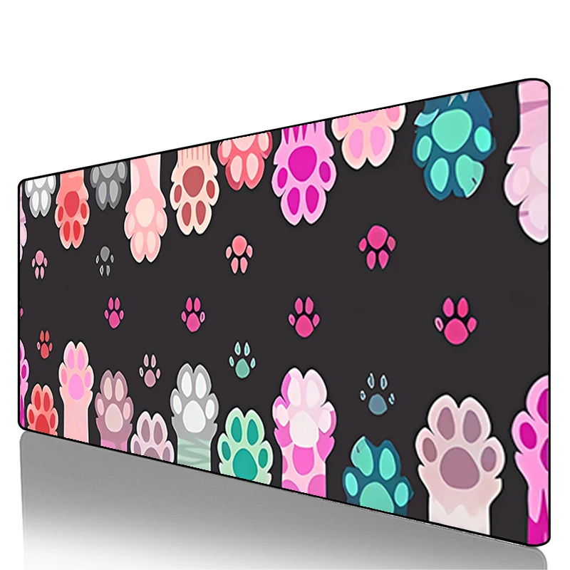 Cute Anime Cat Mouse Pads Pink office desk mat Computer Mousepad Designed specifically XXL Gaming Keyboard Mat Speed Mouse Mat
