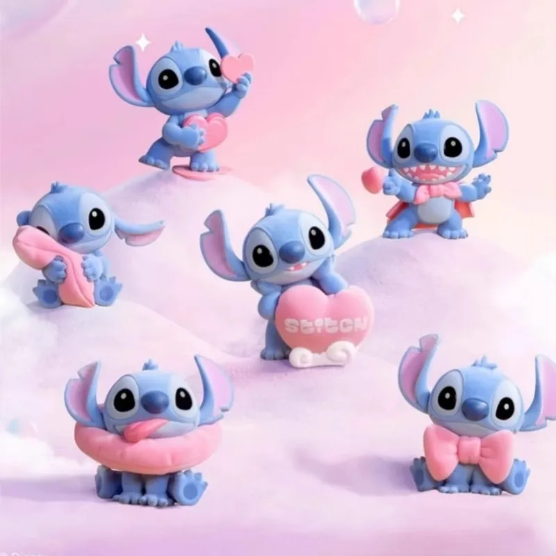 

Disney Stitch Sweet Pink Series Blind BoxTrendy Toy Doll for Decoration Birthday Gift Action Toy Figures Collectible Garage Kit