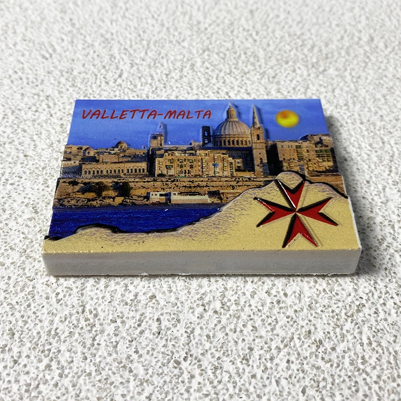 Valletta Malta Tourist souvenirs feature architectural decorations High appearance level 3d stereo magnetic refrigerator magnets