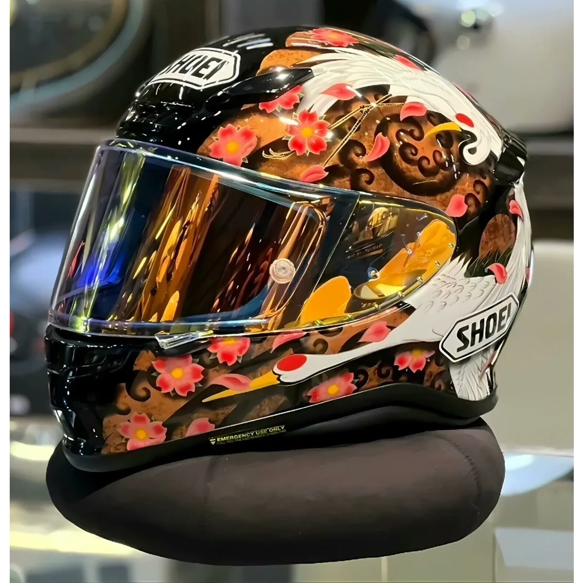 SHOEI Z-8 Crane Motorcycle Helmet, All-Season Motorbike Helmet, Z8 Crane Graphic SHOEI Helmet z8