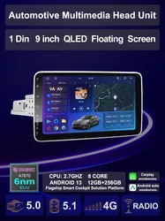 9 Inch Car Universal Multimedia Android auto ai voice 1 2 Din Removable Radio steroe head unit Palyer Carplay for Toyota Nissan
