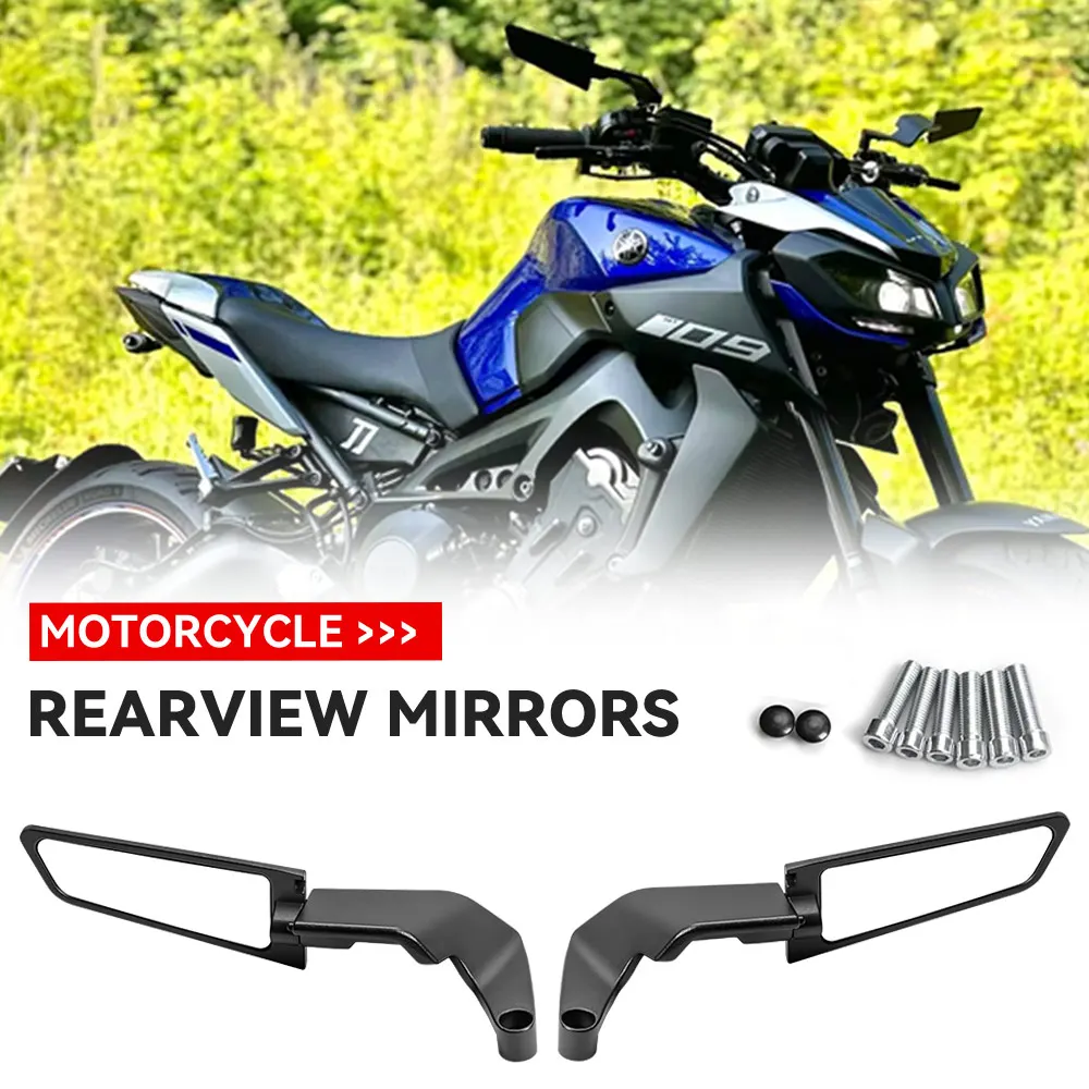 For YAMAHA MT 07 MT 07 MT 09 MT 09 SP Motorcycle Rearview Mirror Accessories Invisible Wing Adjustable Rotating Side View Mirror