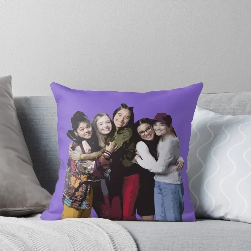 The Baby Sitters Club - Netflix - Best friends - Babysitters Girl Gang Throw Pillow luxury decor pillow