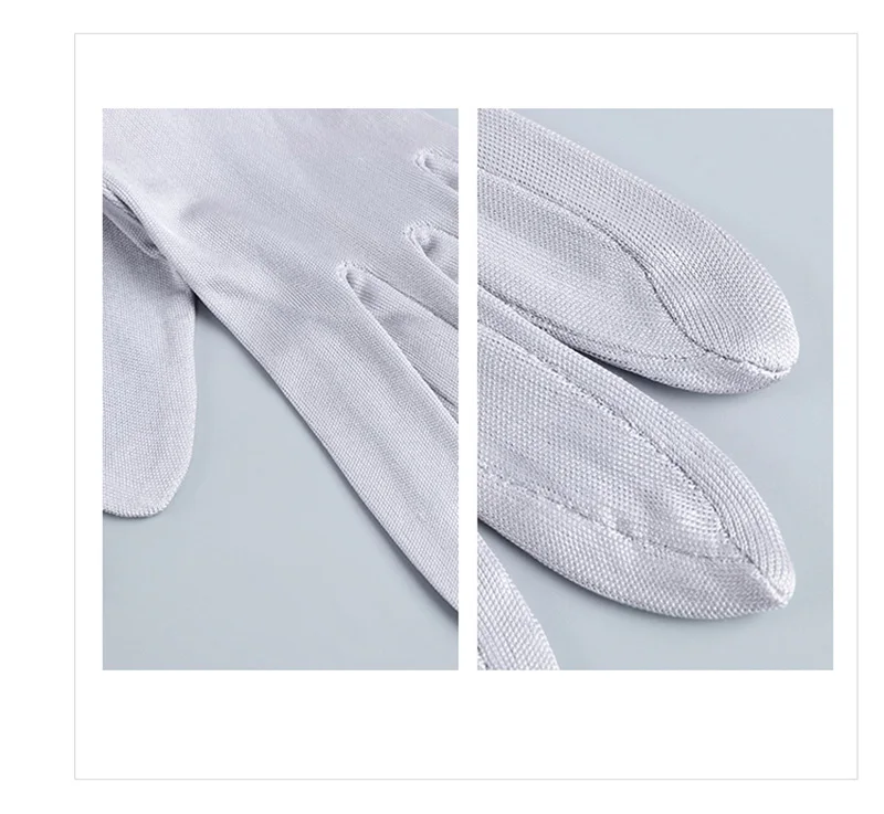 100% Natural Mulberry Silk Gloves Female Summer Thin Breathable Sleep Moisturizing Touch Screen Driving Sunscreen Mittens A60