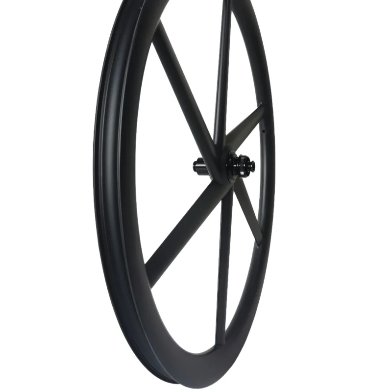 Bicicleta con rueda de fibra de carbono de 16 pulgadas 349 escalonada de 5 radios de 25 mm con 23 mm de profundidad para una experiencia de conducción mejorada