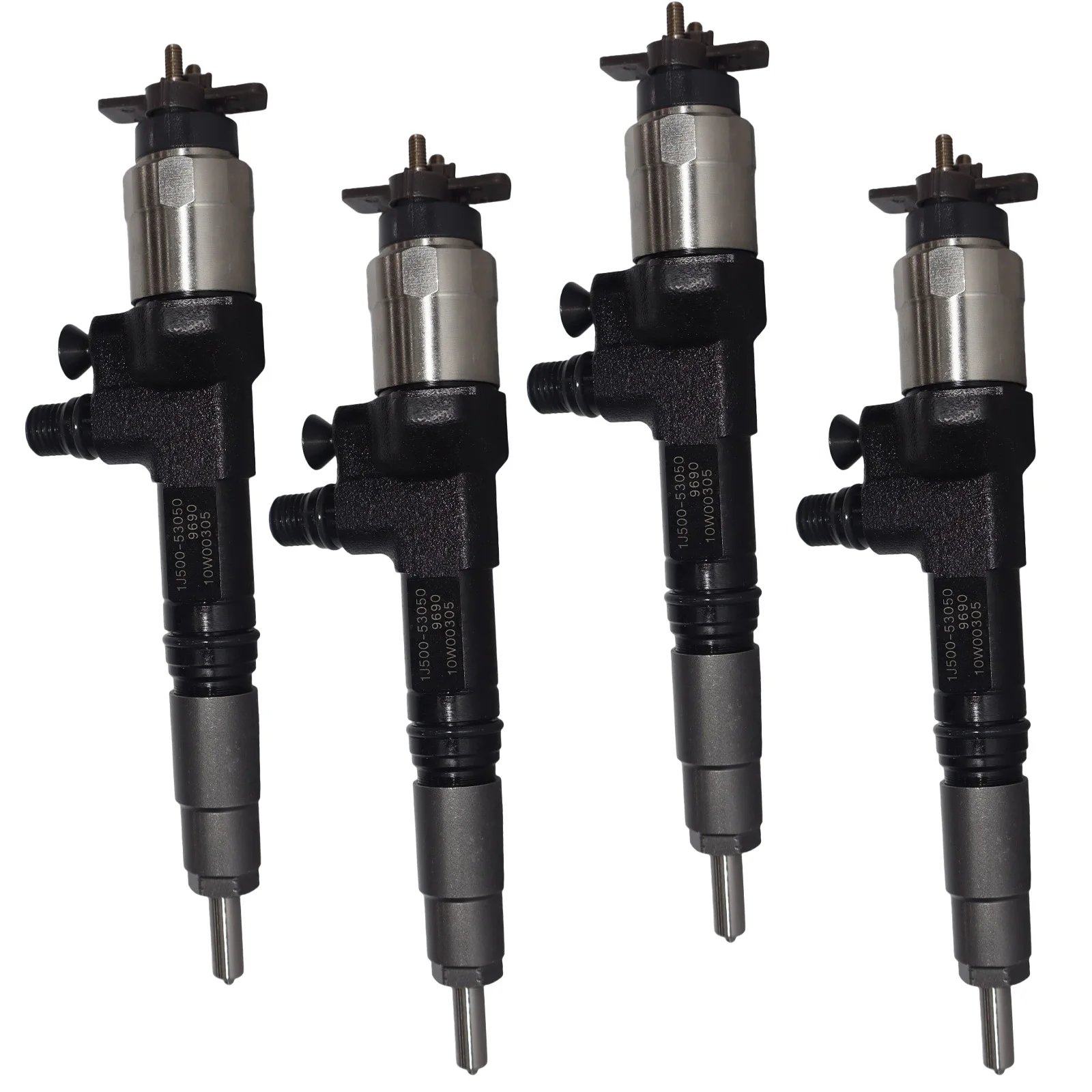 

4PCS Common Rail Injector 095000-9690 For Kubota V3800 V3800T V3800-CR 3.8L Engine M9960 M108S SVL90-2 Bobcat S750 S770