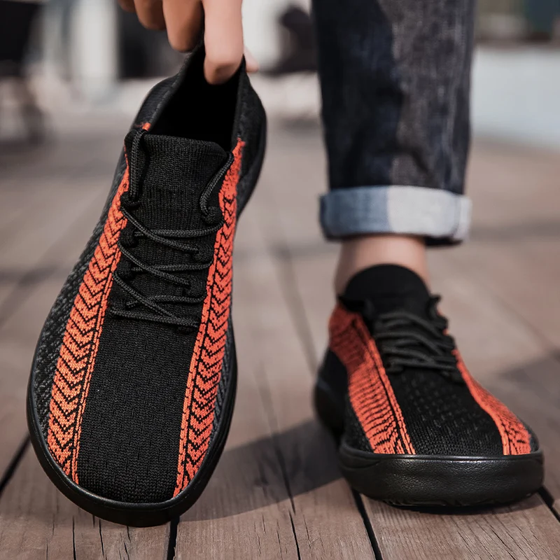 Large Size 48 Men's Wide Toe Shoes, Mesh Breathable Casual Walking Shoes, Outdoor Lightweight Jogging Shoes Sizes 39-48