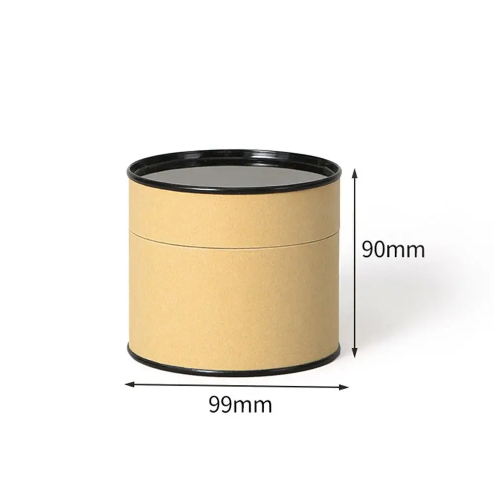 Fashion Multiple Sizes Packaging Boxes Crafts Kraft Paper Round Tube Cylindrical Cardboard Tea Can for Friendship