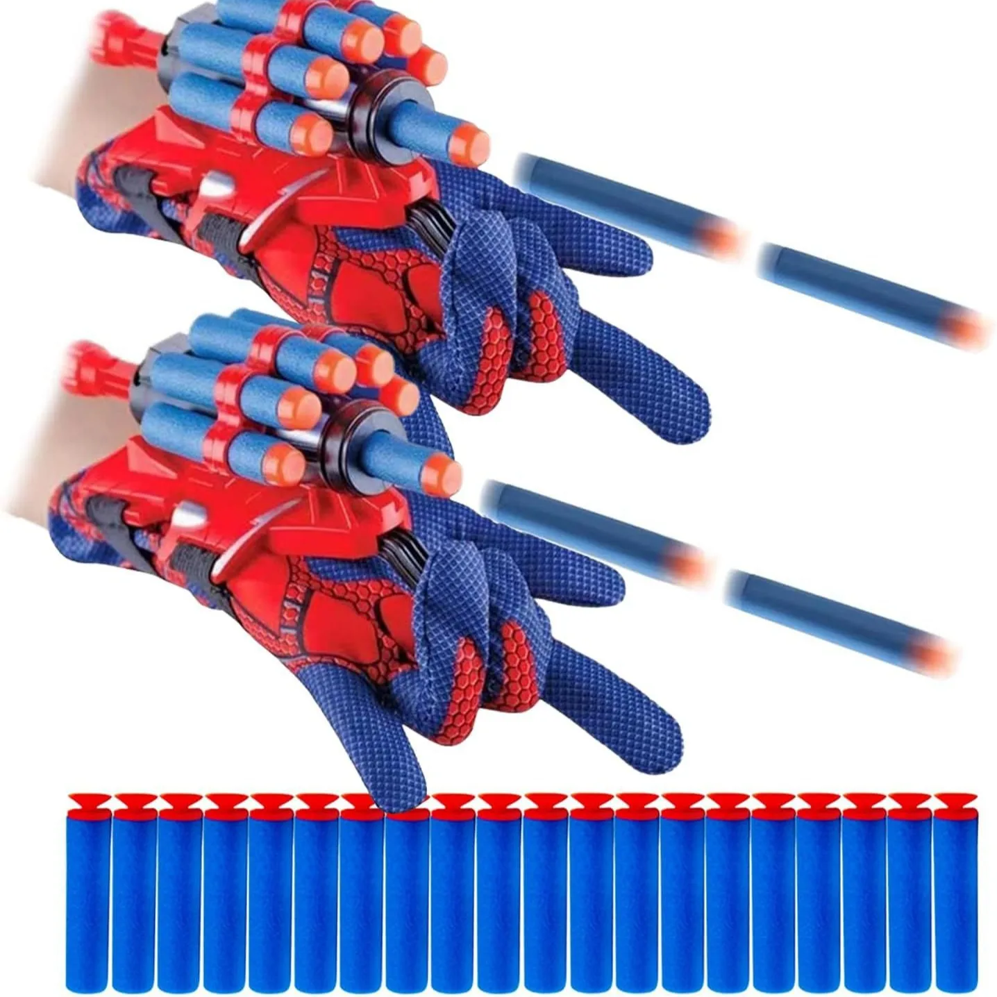 Spiderman Anime Figure Boys Cosplay Launcher Spiderman Glove Web Shooters Recoverable Wristband Halloween Prop Toys For Children