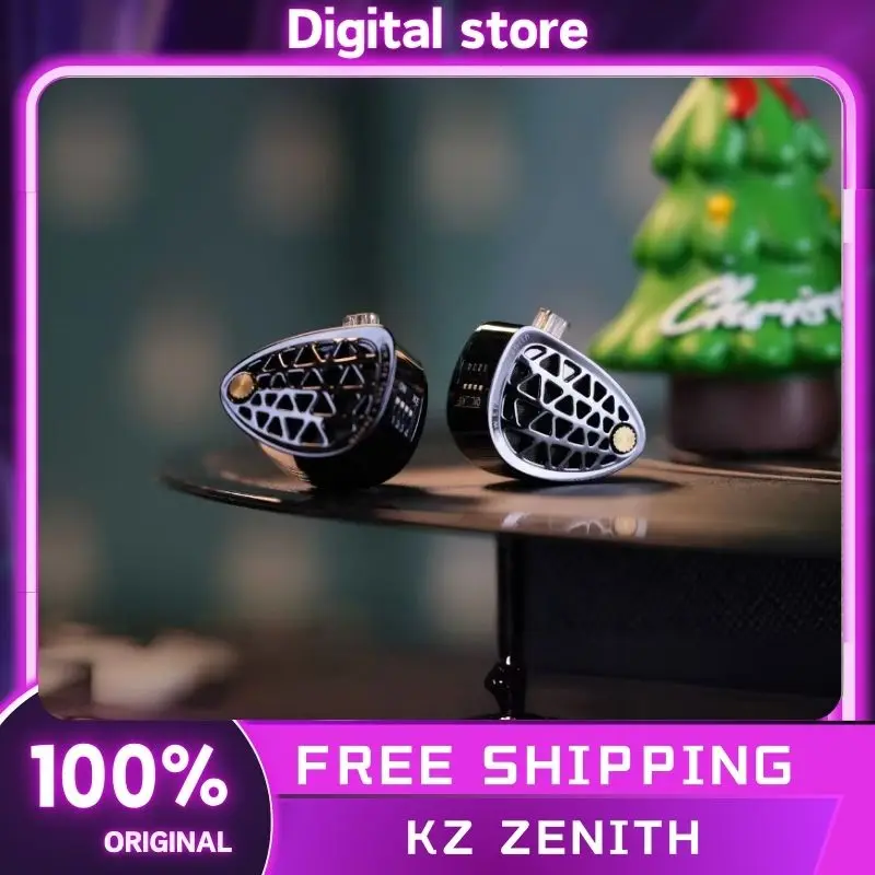 KZ Zenith Wired Earphones KZ Acoustics In-Ear Headphones New Era Tech Earphone Customized HiFi Monitor Earbuds Music Earphones