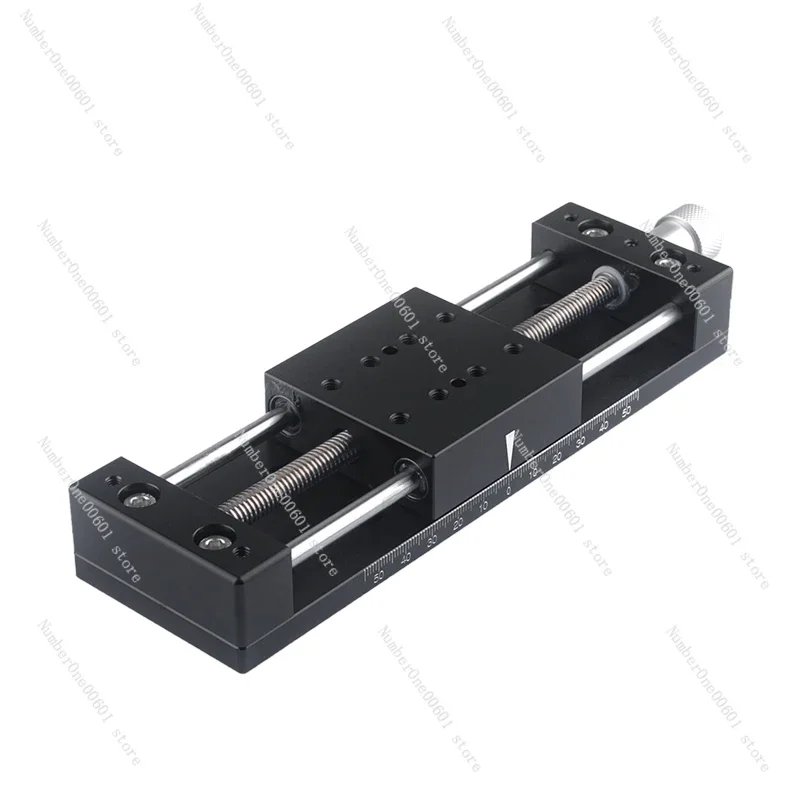 

X-axis Displacement Platform Manual Screw Feed Fine-tuning Slide Table 50/80/100 Stroke Linear Guide Worktable