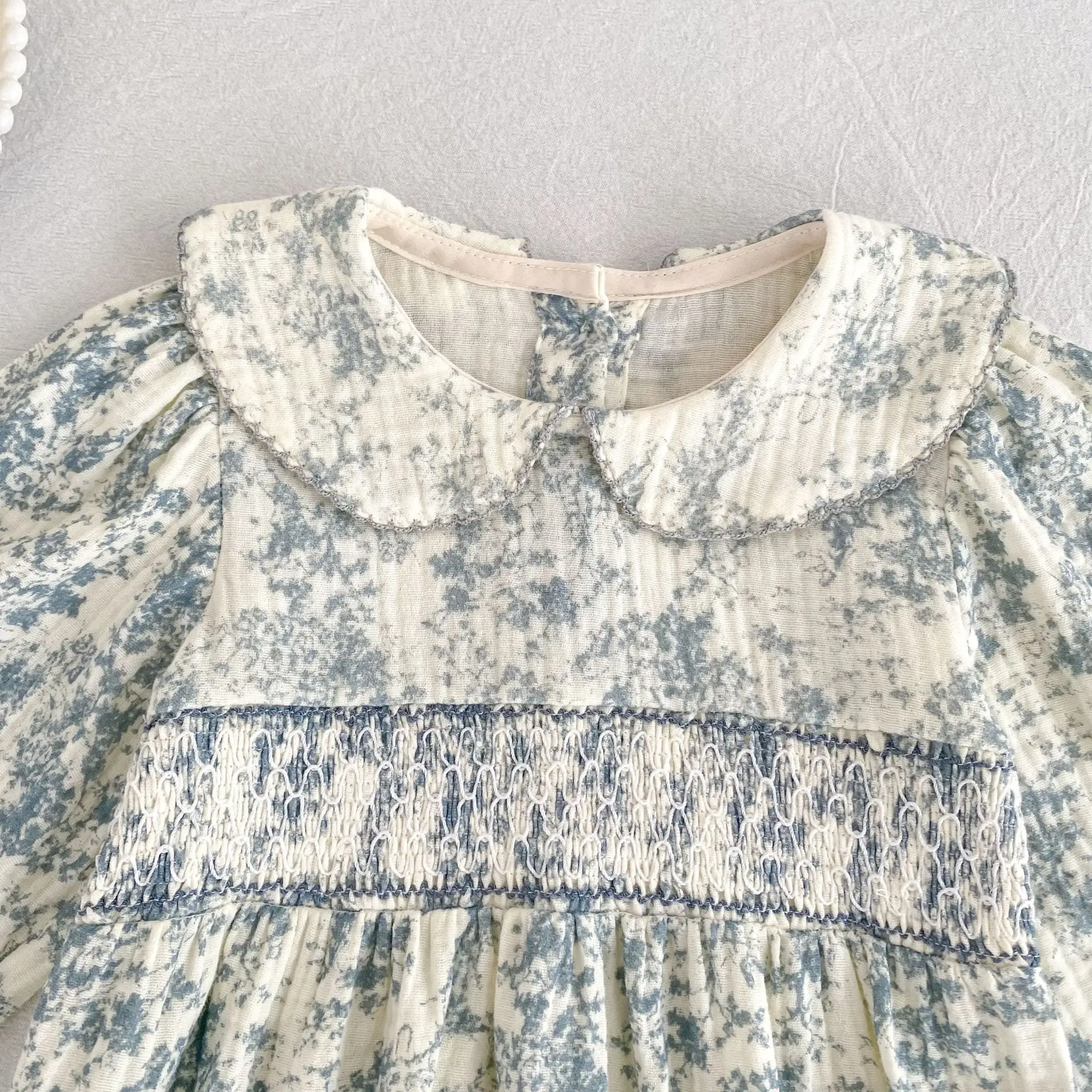 2026 Neu 0-24M Frühling Kleinkind Mädchen Strampler Langarm Baumwolle Kragen Baby Mädchen Overall Kinder Bedruckte Kleidung – Detail 7