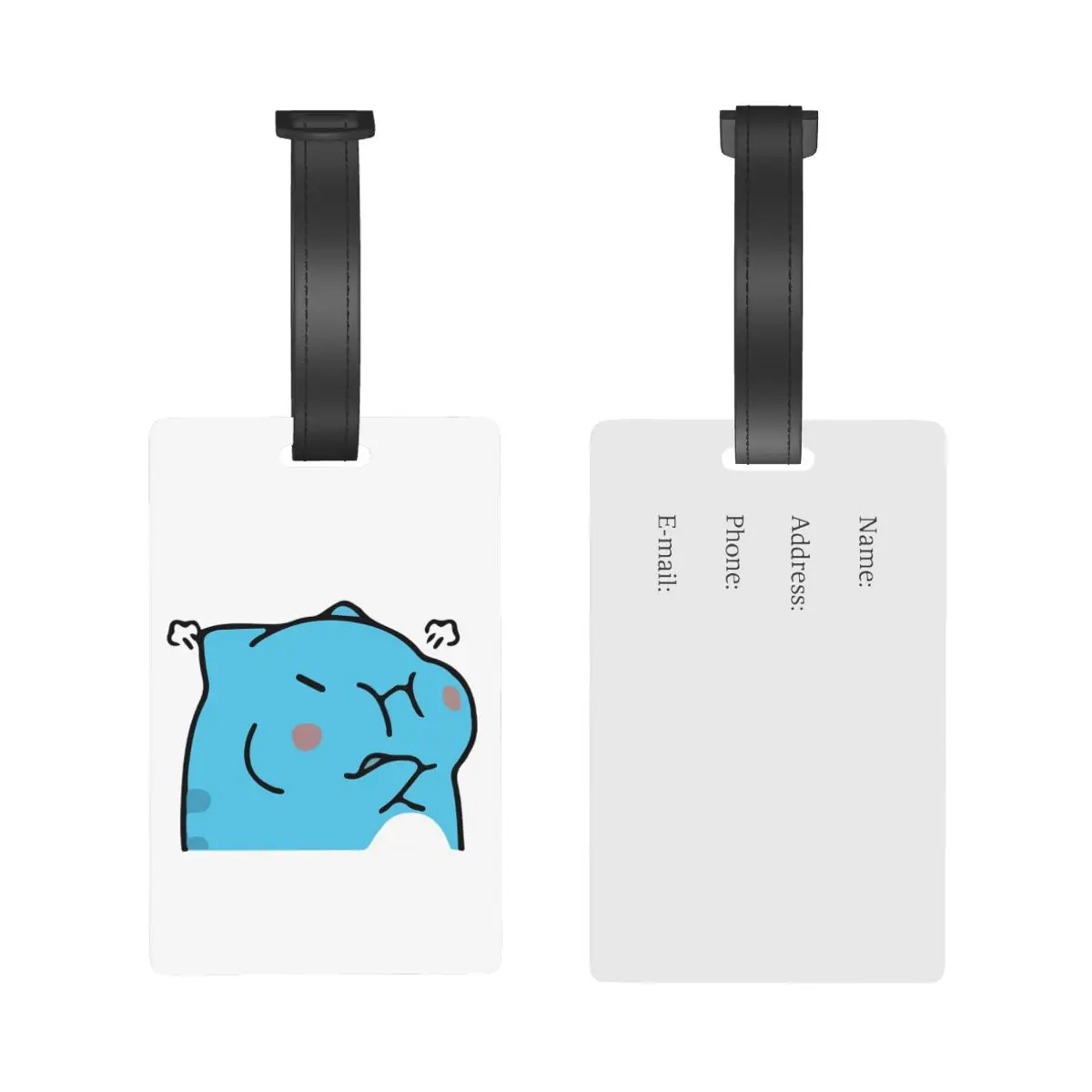 Comic Cat Bugcat Capoo Bug Cat Luggage Tags Suitcase Travel PVC Cute Baggage Boarding Tag Portable Label Holder ID Name Address