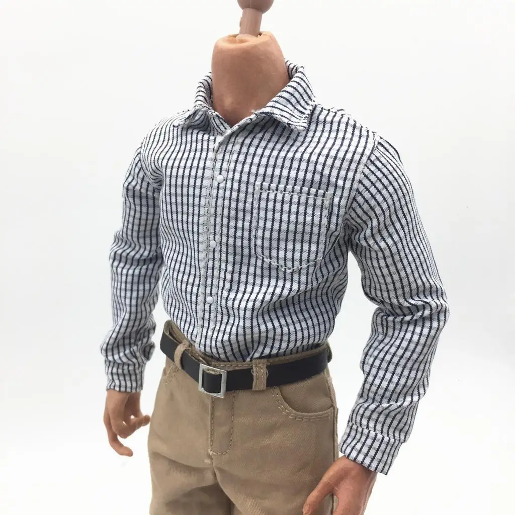 1/6 Scale Male Plaid Shirt for 12'' Male TC Dragon Bodies Enterbay