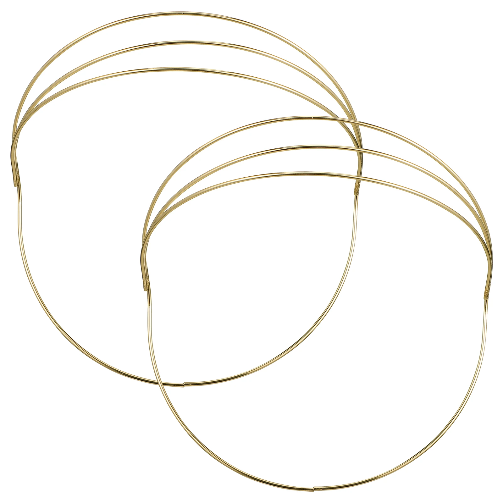 

2Pcs Crown Making Frame DIY Tiara Accessory Base for Headdress Craft Hair Decor Simple Crown Support Party Wedding Use