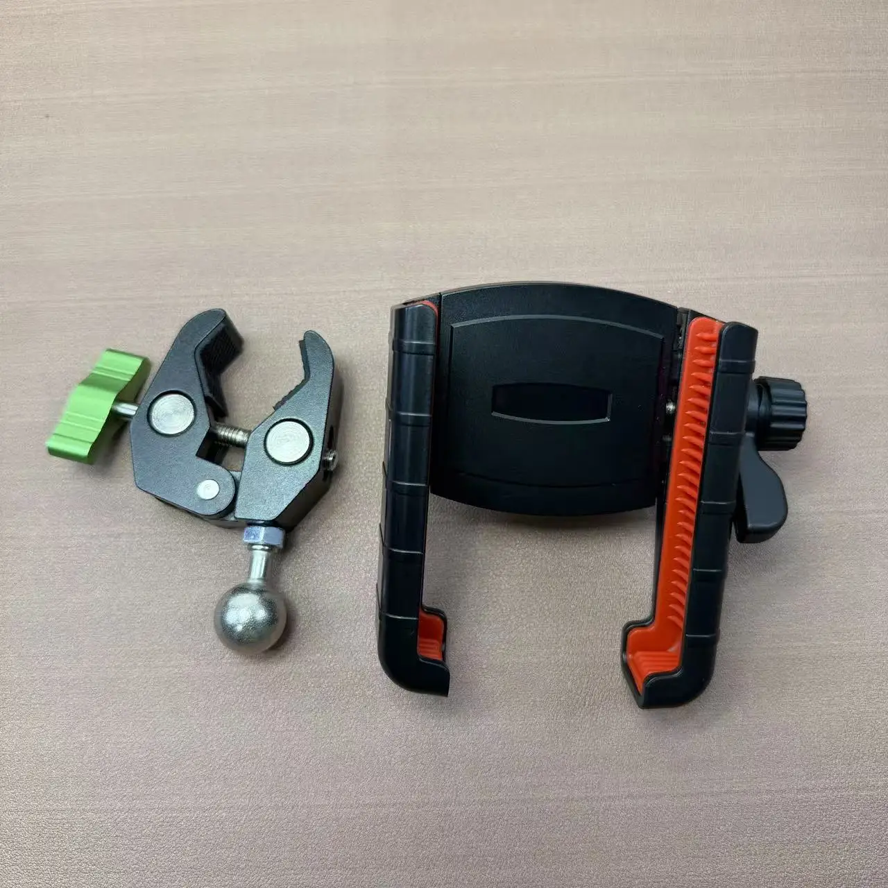 

Metal Movable Joint Phone Clip round Tube Desktop Fixed Tablet Holder Mobile Stand for Flat Clip Desk Clip-On Phone Holder