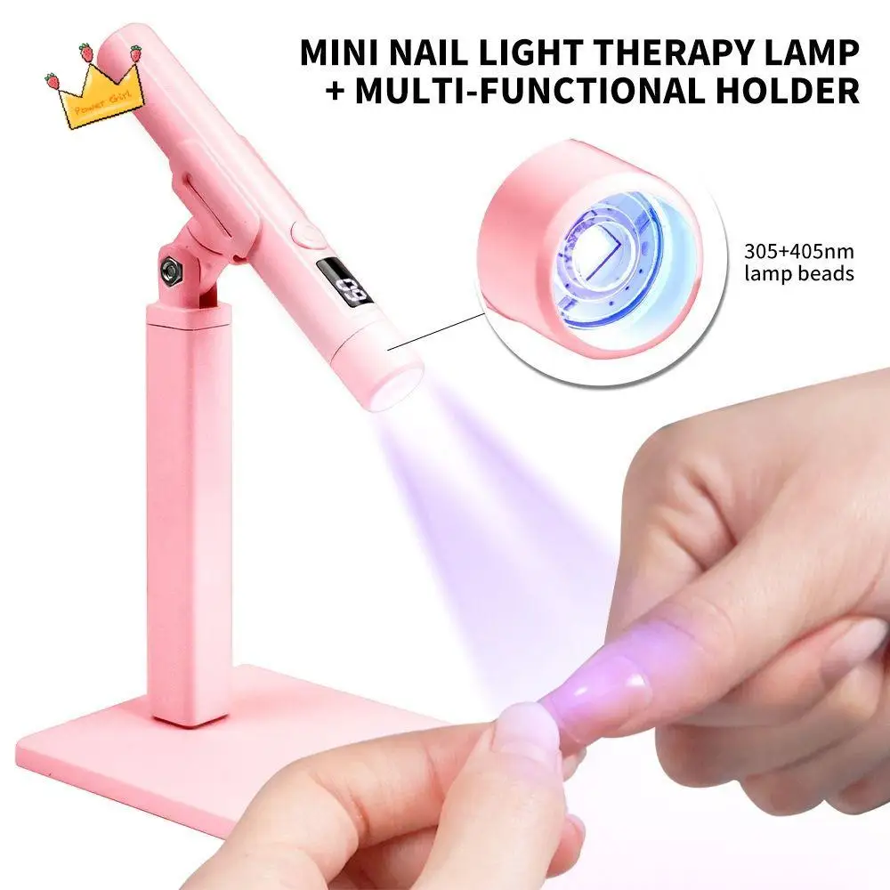 

Quick Dry Nail Dryer Stand Lamp Rotatable USB Mini UV Curing Light Energy Saving with Bracket Gel Polish Dryer Salon Tools