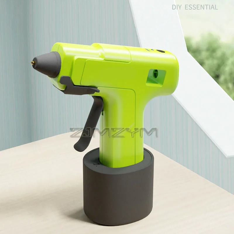 Quick Bonding Hot Melt Glue Gun Anti-drip Glue Cordless Adhesive Gun Automatic Power Off Safe Crafts Handmade Tool With 20Sticks