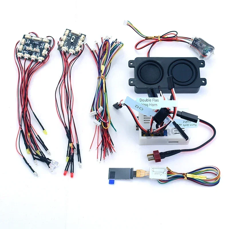 

Система имитации звука и света со светодиодной подсветкой для радиоуправляемых грузовиков в масштабе 1:14 для моделей SCANIA Tamiya 770S R620, VOLVO ACTROS AROCS