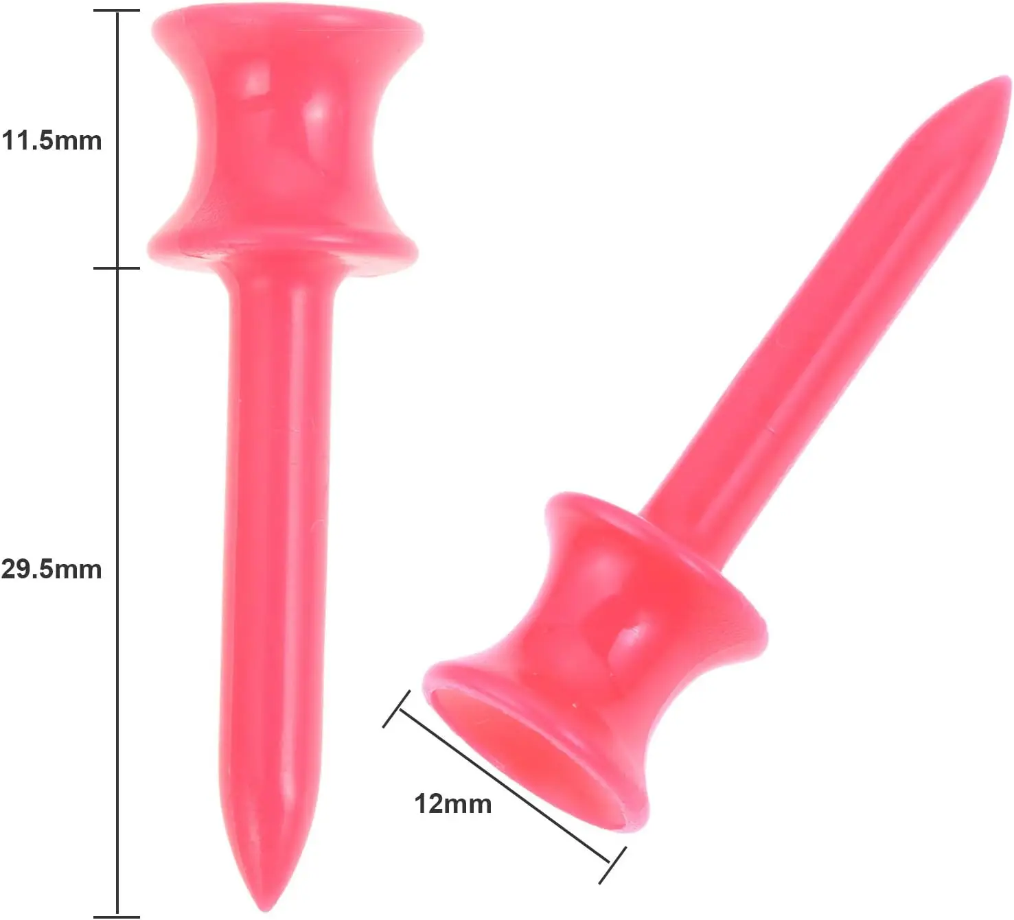 

Небьющиеся пластиковые футболки с замком, 100 упаковок, цветные, объемные, 41 мм, тренировочные футболки с держателем мяча для гольф-клуба