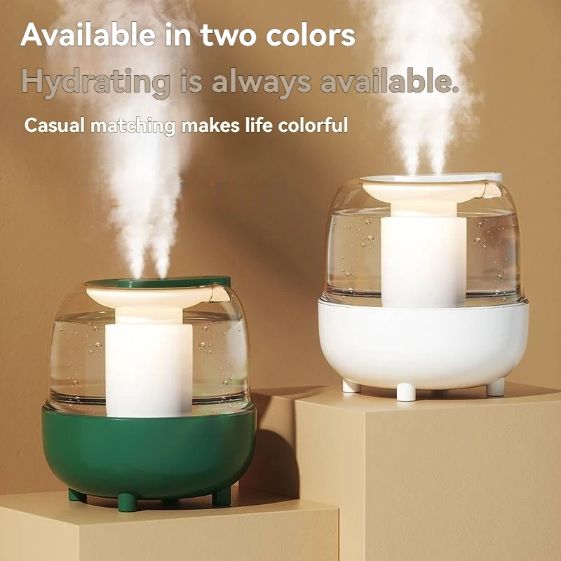 2025 5л увлажнитель большой емкости USB двойной туман спрей низкий уровень шума для дома, спальни, офиса, ночник, диффузор эфирного масла