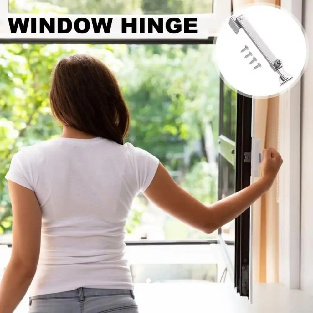 

Angle Controller Wind Brace Stopper Window Fixed Stainless Steel Window Restrictor Telescopic Practical Sliding Wind Support