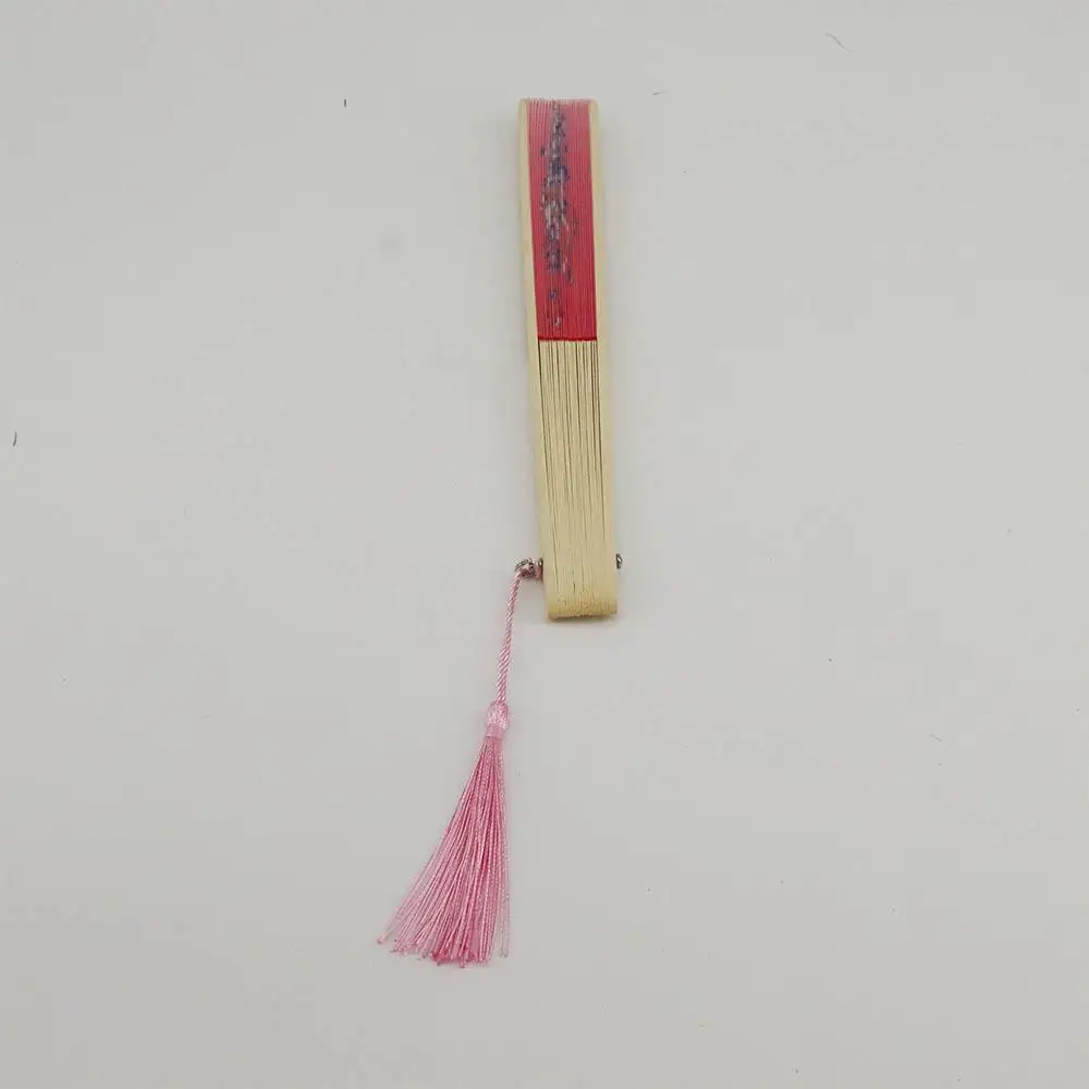 

Bamboo Chinese Style Pattern Art Craft Japanese Silk Photo Prop Tool Folding Fan Hand Held Flower Fan Dance Hand Held Silk Fan