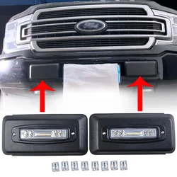 2 PCS Front Bumper Guard Pad Left And Right Guard Cover Corners Modified With or No LED Lights Option For Ford F-150 2018-2019