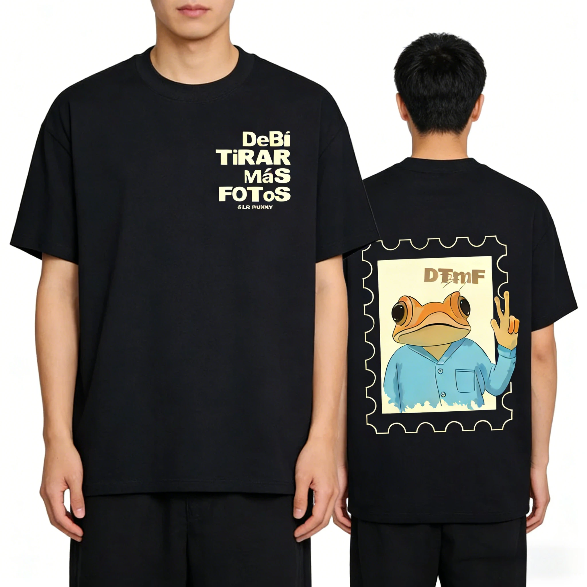 Rapper Bad Bunny Debi Tirar Mas Fotos DTMF Tees Herren Damen Kleidung Mode Hip Hop T-Shirt Baumwolle Lässige Kurzarm-T-Shirts