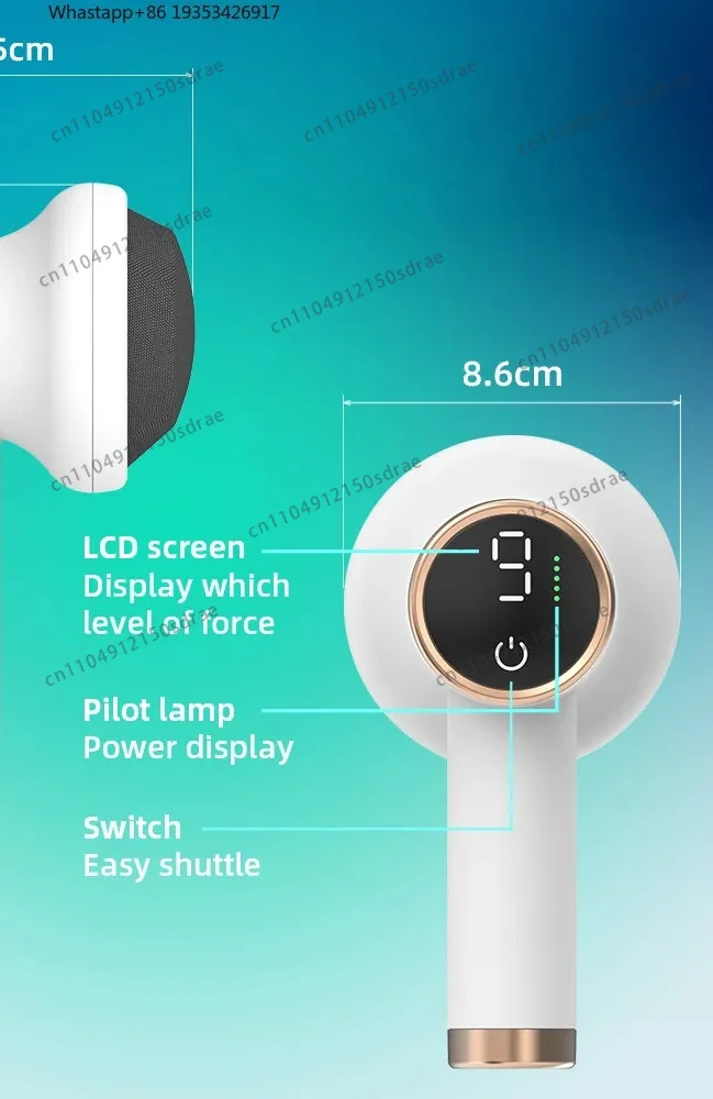 Rechargeable massage machine Wireless massager is USB multi-head replaceable suitable for vibration home massager Small home
