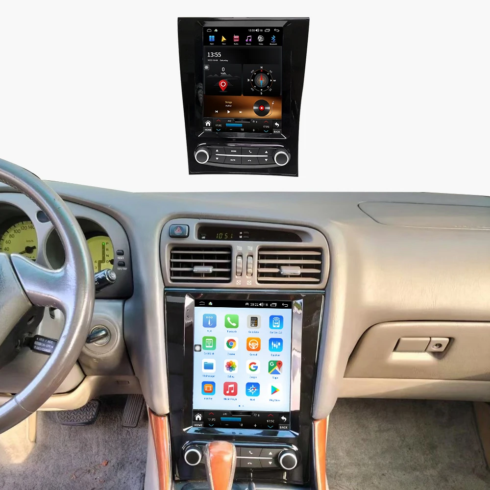 12.1 "شاشة أندرويد ستيريو لكزس GS GS300 GS350 GS4501998-2004 تسلا نمط سيارة لتحديد المواقع والملاحة مشغل وسائط متعددة راديو فيديو #2