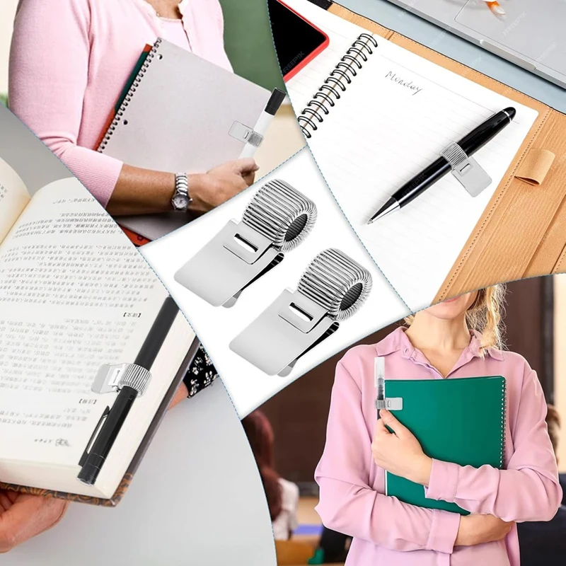 คลิปดินสอแบบแข็งปรับได้อเนกประสงค์คลิปเก็บสายดินสอคลิปบอร์ดที่จัดระเบียบคลิปเก็บสายสำหรับโน้ตบุ๊ค