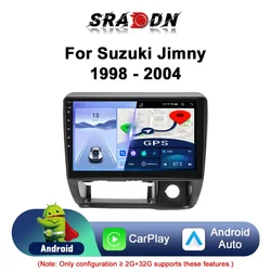 For Suzuki Jimny 1998-2004 Car Radio Android Automotive Multimedia Video Player GPS Navigation Carplay Touch Screen Auto Stereo