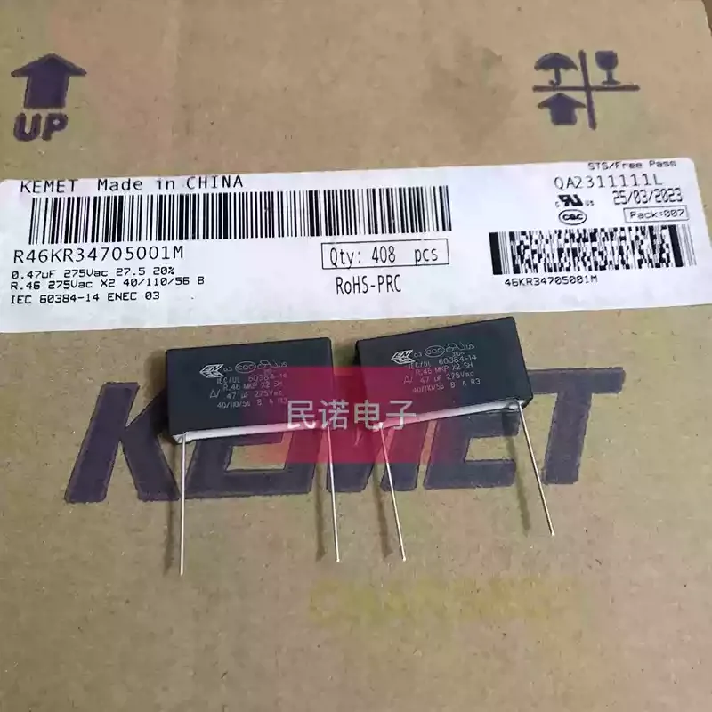 10-100pcs R46 275VAC 0.47UF 275V 474 470NF Pin Distance 27.5mm Brand new AV film capacitor X2