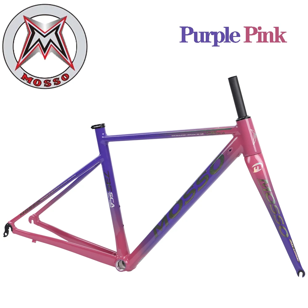 700C Mosso 735SCA Road Bike Frame With Carbon Fork Aluminum Alloy Internal Routing Frame Bicycle Parts