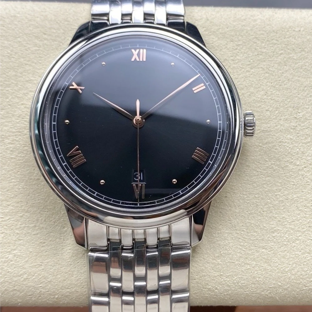 Luxury Women Mechanical Watch High Quality Round Dial Stainless Steel Strap Watch for Men Fashion Watches