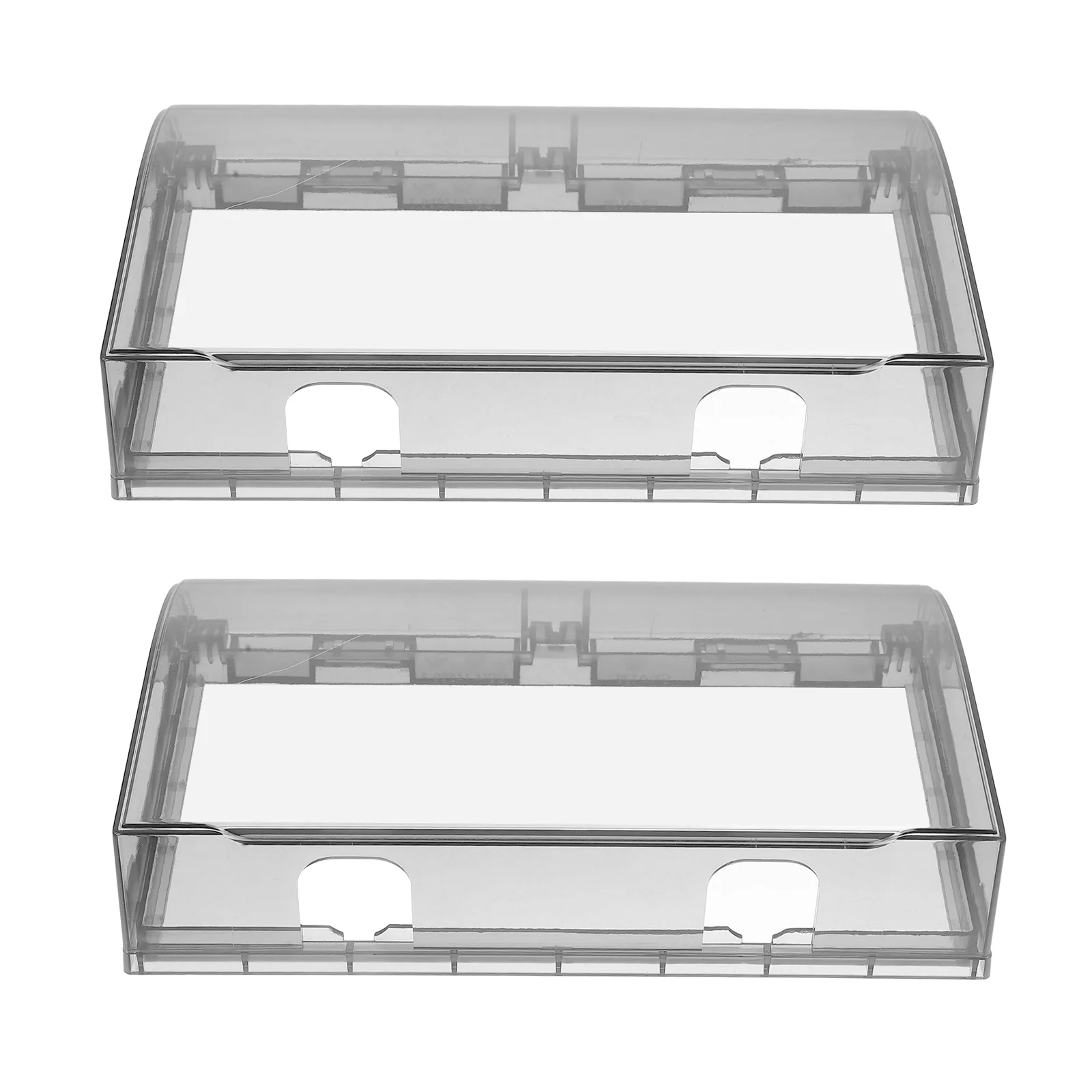 

2 Pcs Waterproof Socket Protective Cover Plug Receptacle Protector Electric Shock Protection Panel Outlet Acrylic
