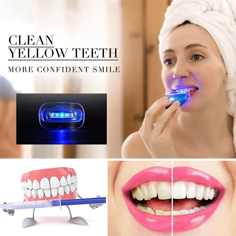 10pc/lot Dental Teeth Whitening Teeth Bleaching Laser Built-in 5 LEDs Lights Accelerator Light Mini LED Whitening Lamp wholesale