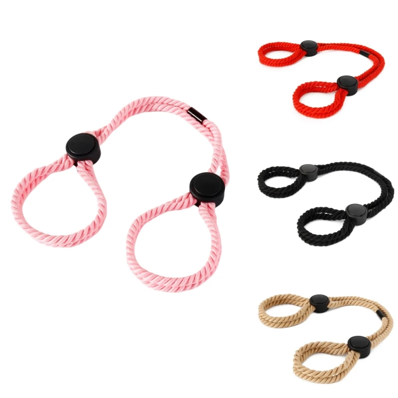 Men And WomenFetish Slave Role Play Bondage Touch Hondage Fun Accessories of Silk Rope Handcuffs Leg Cuffs Multifunctional