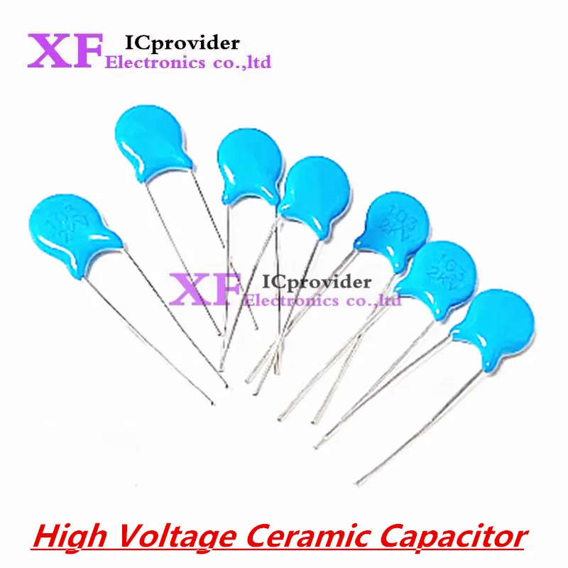 20pcs High Voltage Ceramic Capacitor 2KV 15PF 22PF 100PF 120PF 150PF 220PF 330PF 470PF 680PF 1NF 1.5NF 2.2NF 3.3NF 4.7NF 10NF