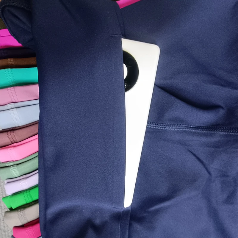 High Waist Sport Leggings plus Size Women's Gym Yoga Pants Soft Athletic Training Joggers with Pocket image 6