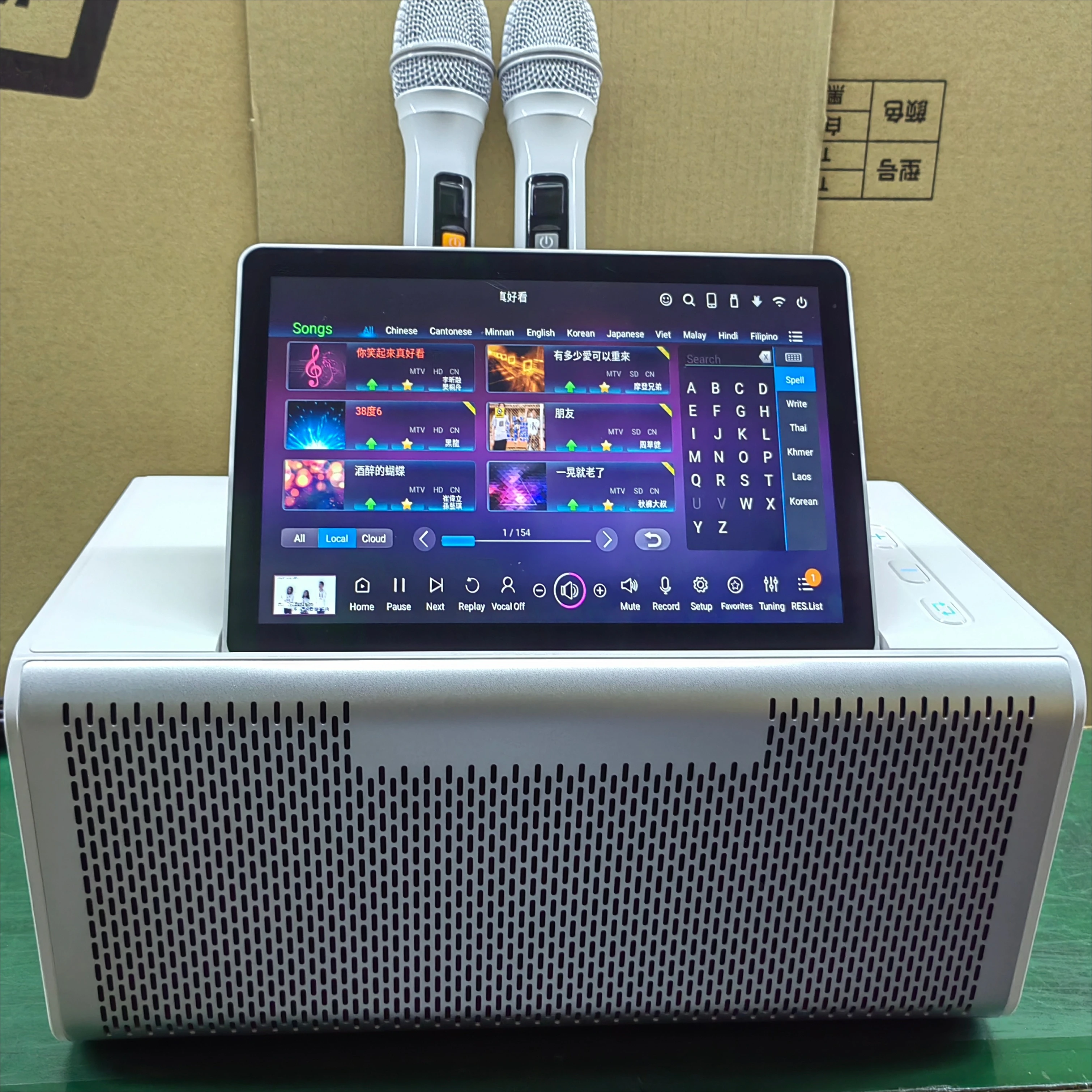 Professional All-in-One Android oke System Wireless Touch Screen Jukebox Sound Song Audio Equipment