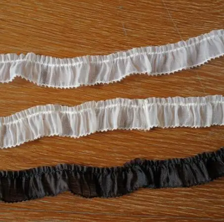 Width:2cm(0.78”inch)Unilateral fold mesh embroidery Lace Fashion Laces Handmade DIY Sewing Accessories(SSA-4821)