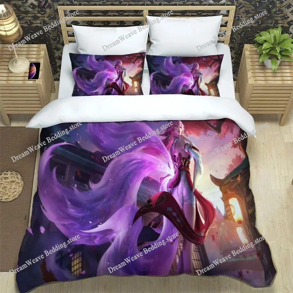 

Genshin Impact Duvet Cover Pillowcase Bedding Set Project Anime Girls Bedroom Decoration Children Single Double Large Size