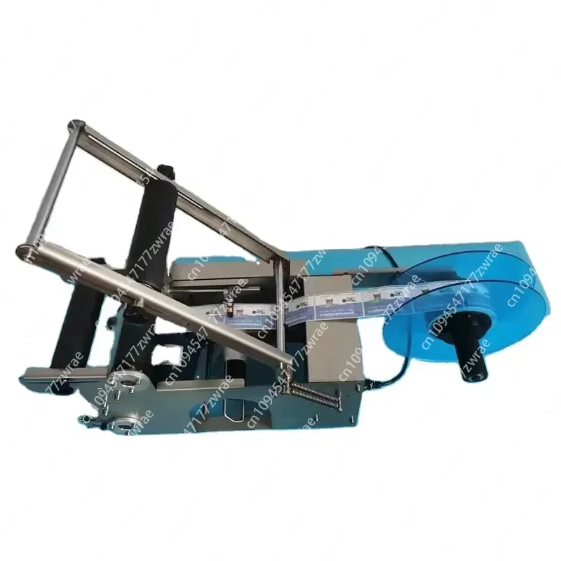 Direct-feed Manual Adhesive Label Applicator Electric Motor Touchscreen; Wine Glass Bottle Labeling Machine; Fast Intelligent