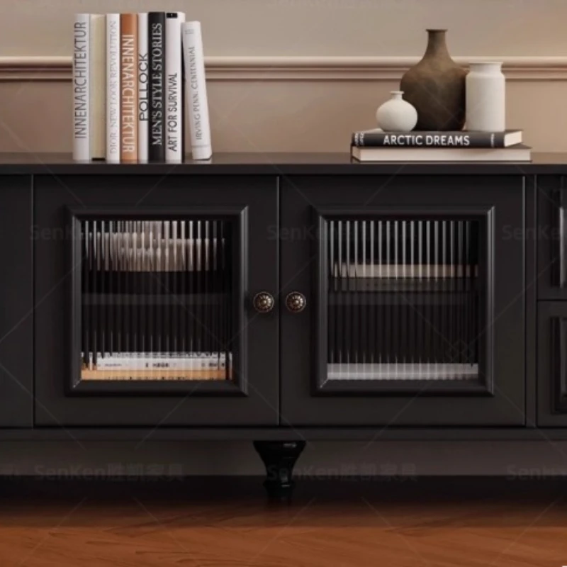 الشمال عالية الجودة خشب متين حامل تلفاز خمر غرفة المعيشة منزل تخزين خزانة الأمريكية ميسا الفقرة التلفزيون أثاث المنزل