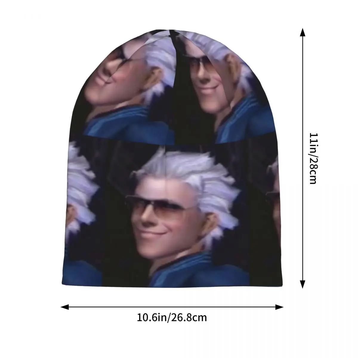 Vergil From The Devil May Cry Series Skullies Beanies Hats Warm Autumn Winter Outdoor Cap Knitted Bonnet Caps for Unisex Adult