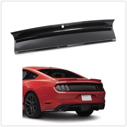 For Ford Mustang 2015 2016 2017 2018 2019-2023 Trunk Lid Board Decklid Rear Bumper Guard Cover Plate ABS Carbon Fiber Look Panel