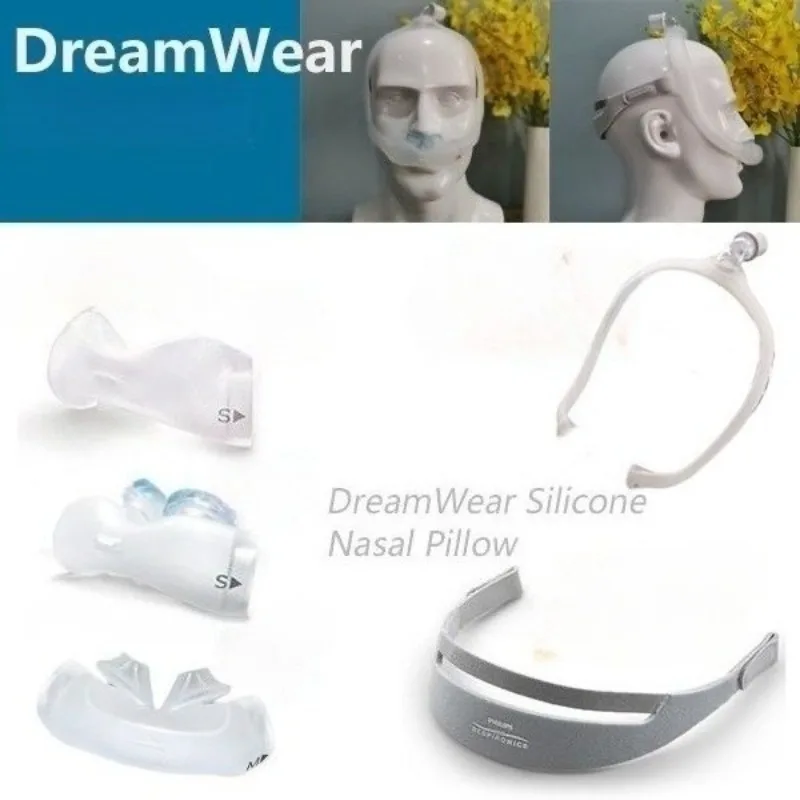 Original Nasal Pillow Mask Sleep Aid Frame Accessories for Philips DreamWear Cpap Mask Nose Pillow I II Blue Gel Nasal Pillow