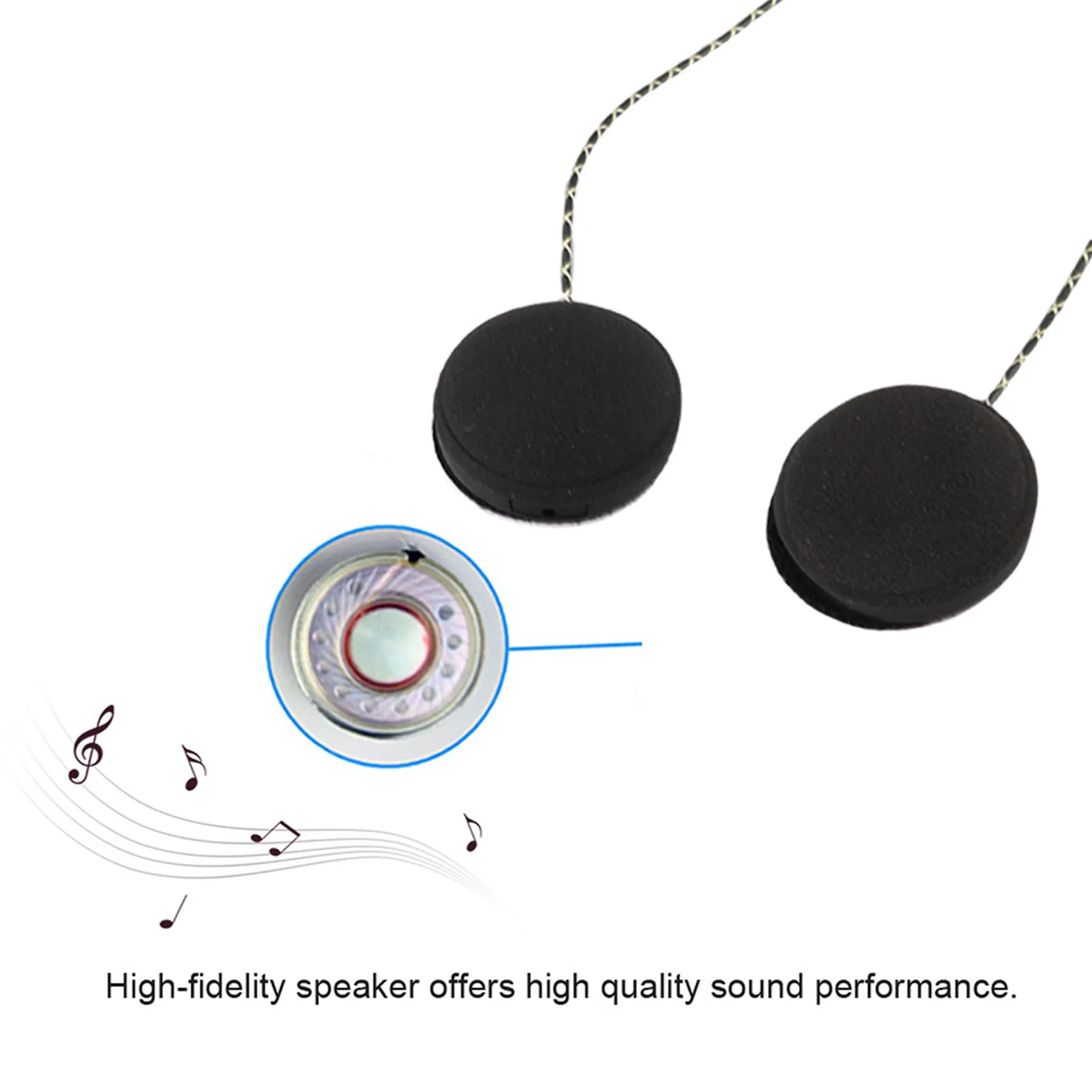 1Pcs Motorcycle Helmet Headset Headphone Speakers for Ios Android MP3 computer and other 3.5 interface audio equipment